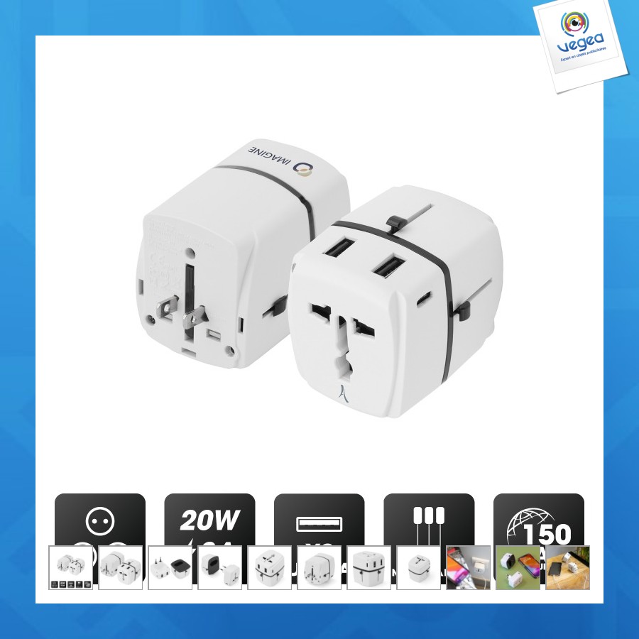 Adaptateur universel de promoción premium 20w - 3a