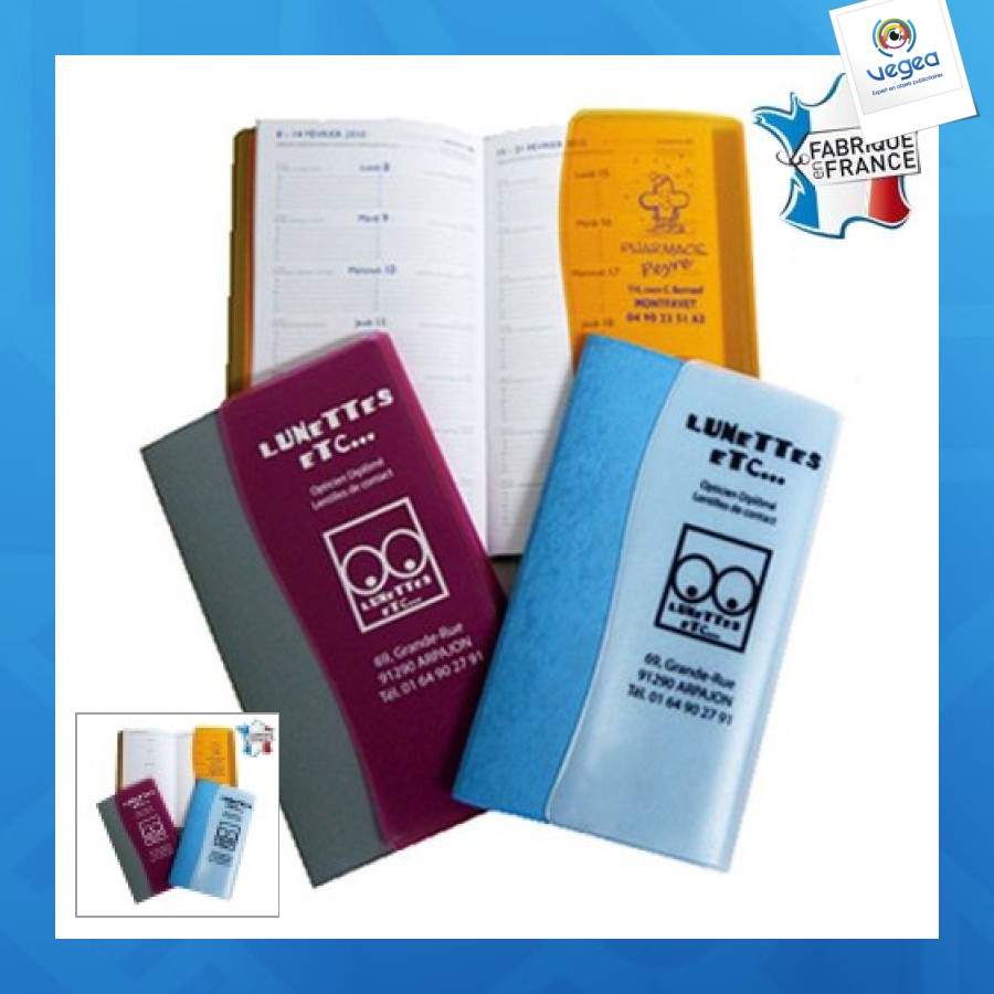 Agenda de promoción de bolsillo