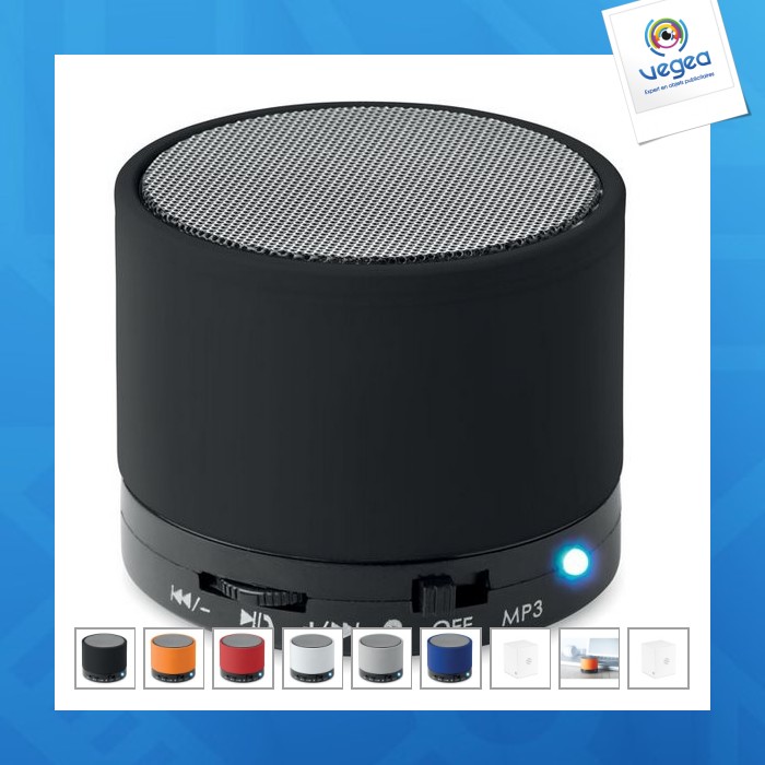 Altavoz bluetooth redondo de 3w