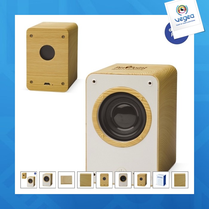 Altavoz de madera inalámbrico de 3w