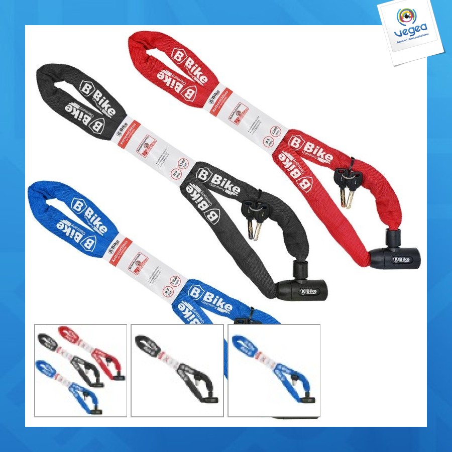 Antivol de promoción de chaîne de vélo 5x1200mm avec gaine
