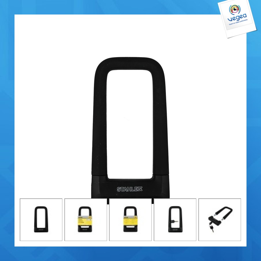 Antivol personalizable en u 626 67x158mm