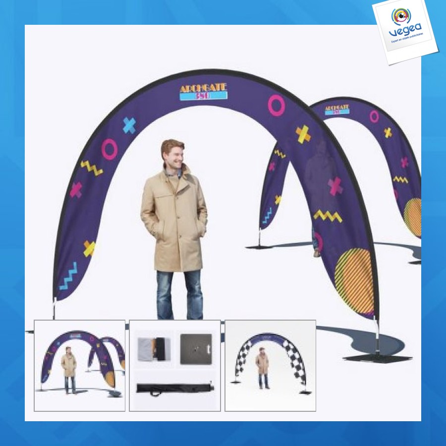 Arco publicitario 380 x 240 cm