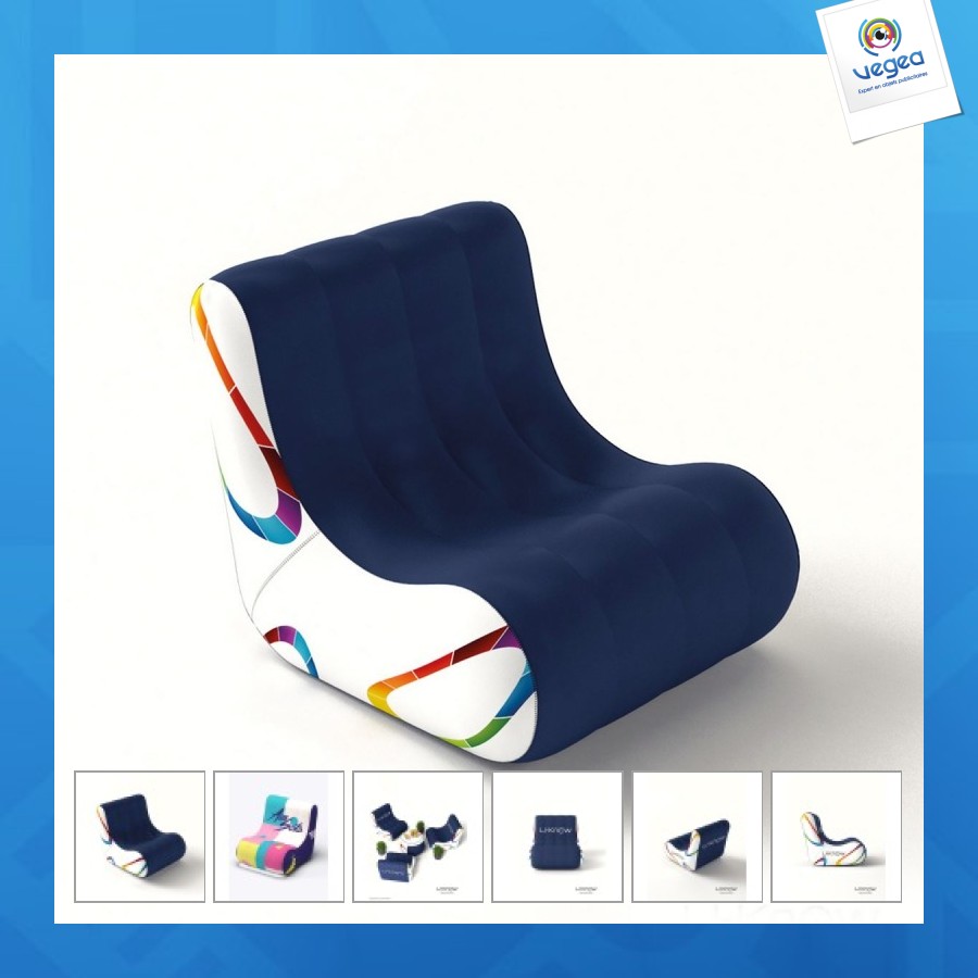 Asiento inflable 1 lugar