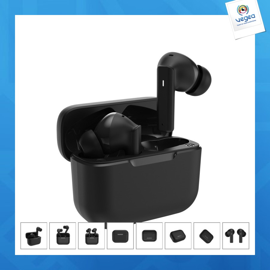 Auriculares inalámbricos bluetooth con reducción de ruido de anclaje