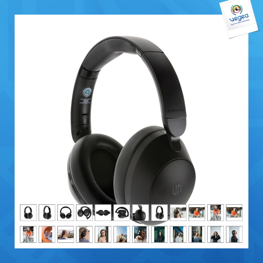 Auriculares rcs urban v cupertino anc de plástico reciclado