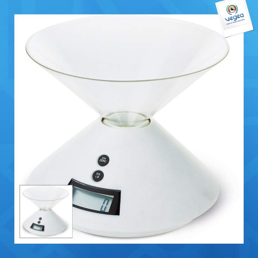 Balance de cuisine personalizable en plastique