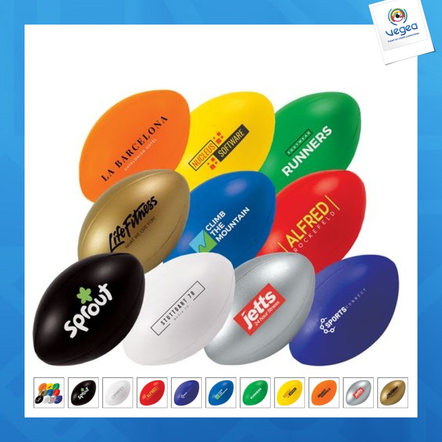 Balón de rugby personalizable antiestrés