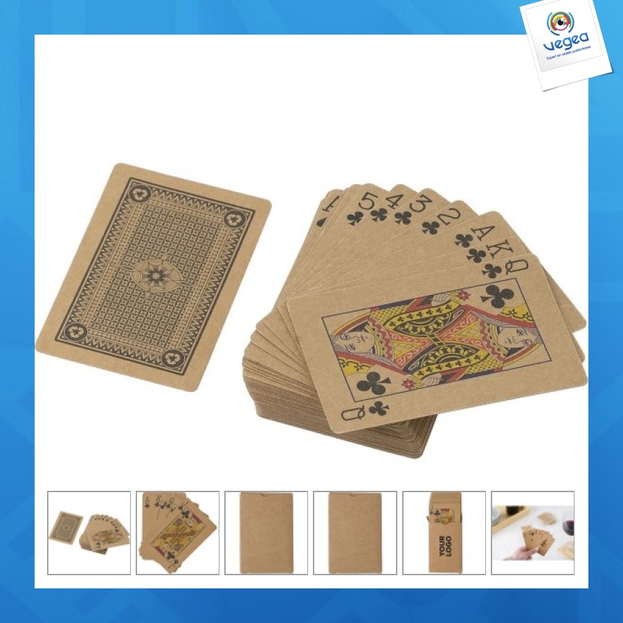 Baraja de 54 cartas de cartón reciclado