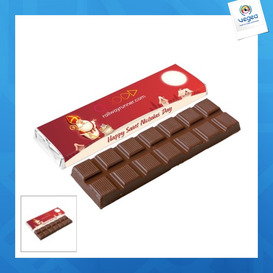 Barra de chocolate personalizable 75g
