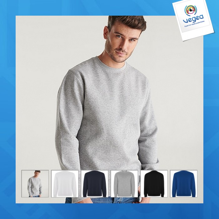 Batian - sudadera personalizable unisex de algodón orgánico peinado y poliéster reciclado