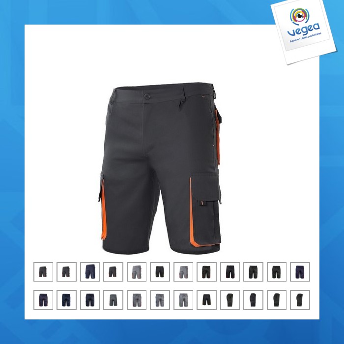 Bermuda multibolsillos - bicolor