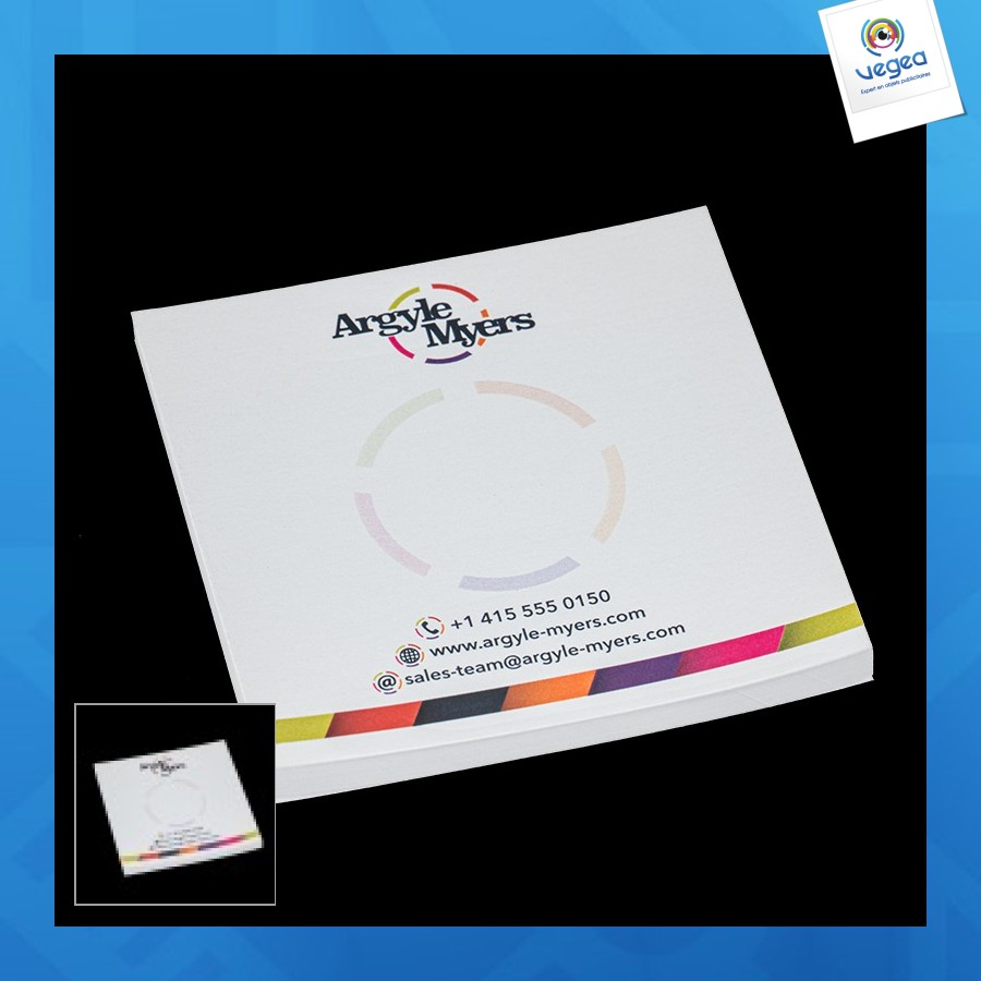 Blocs de notas reposicionables 75x75mm