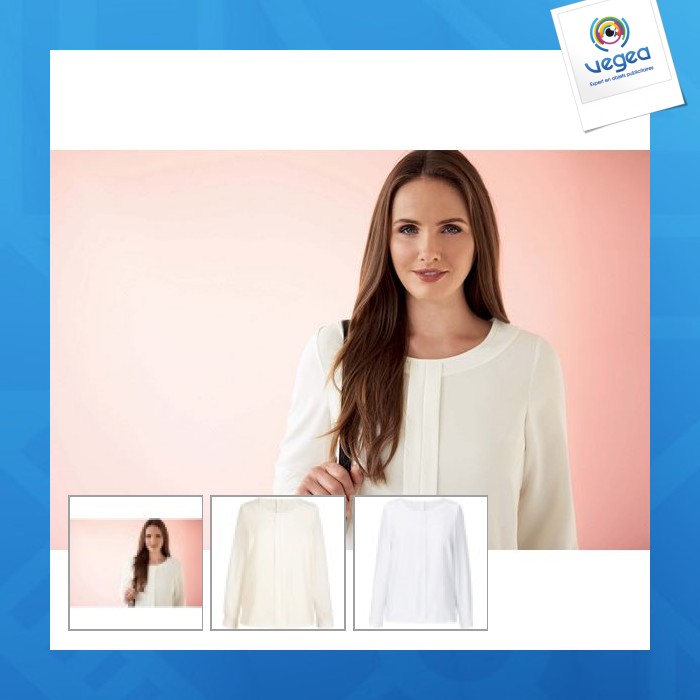 Blusa riola de crepe de chine - brook taverner
