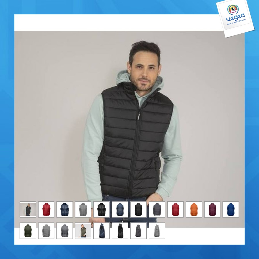 Bodywarmer homme en polyester recyclé