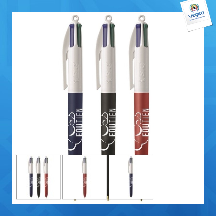 Bolígrafo blando bic® de 4 colores