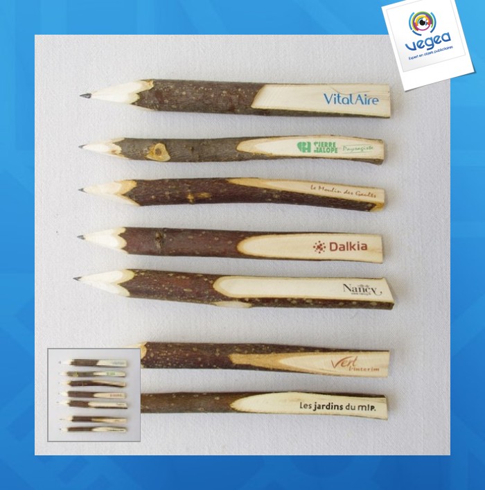 Bolígrafo de madera rugosa - modelo pequeño
