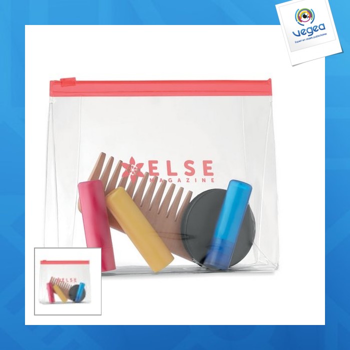 Bolsa cosmética translúcida