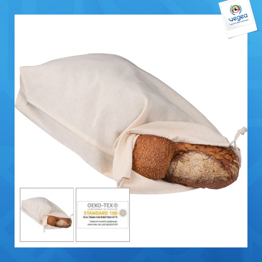 Bolsa de algodón para pan oeko-tex standard 100