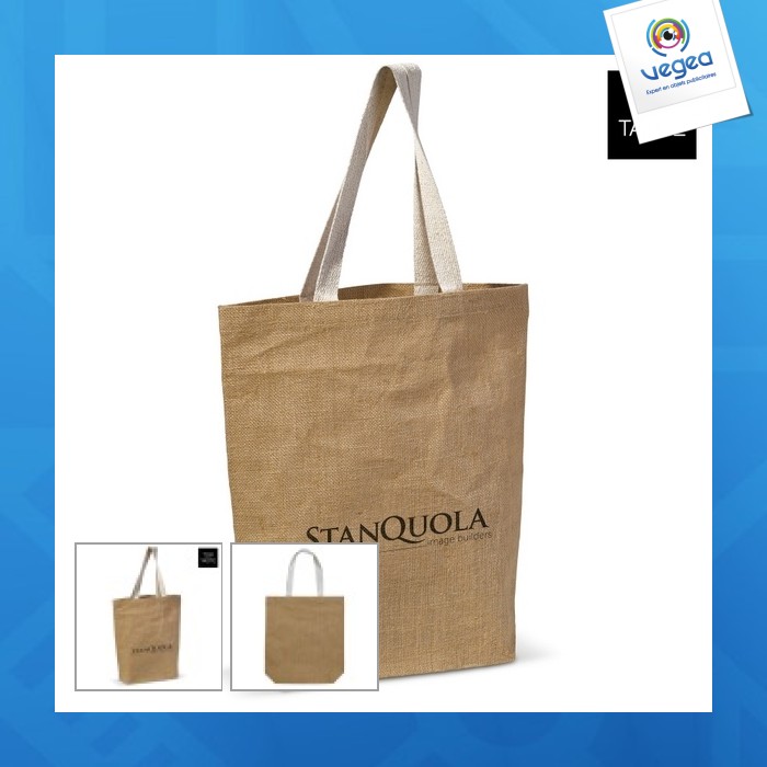 Bolsa de arpillera personalizable