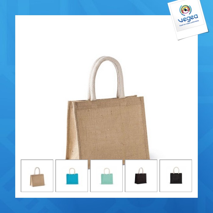 Bolsa de arpillera personalizable mediana