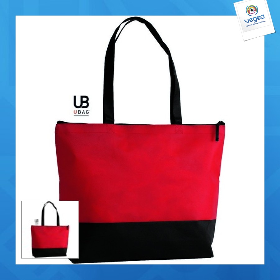 Bolsa de compras con cremallera
