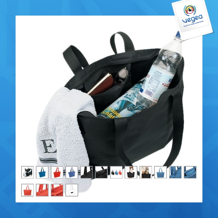 Bolsa de compras con cremallera