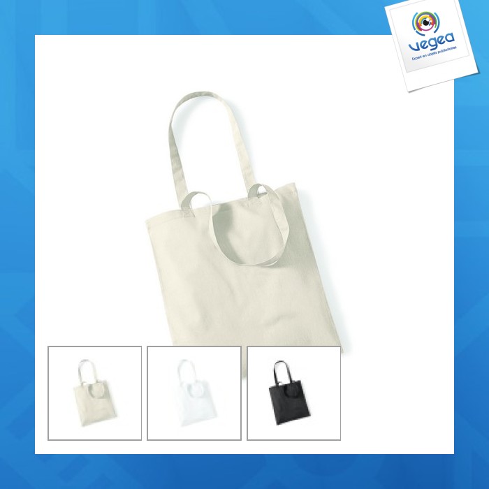 Bolsa de compras de algodón orgánico - bolsa de mano de promoción natural