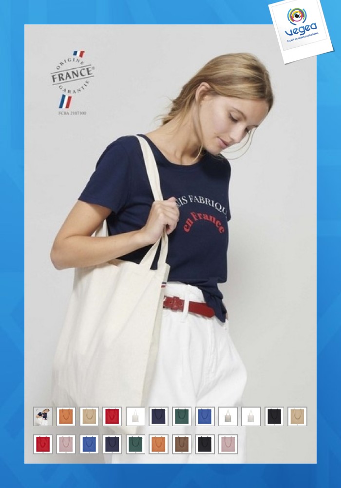 Bolsa de compras hecha en francia