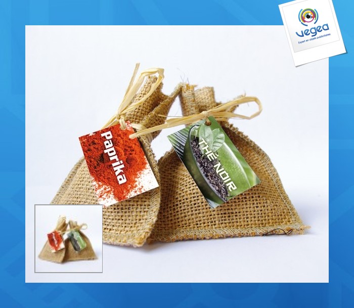 Bolsa de especias de yute