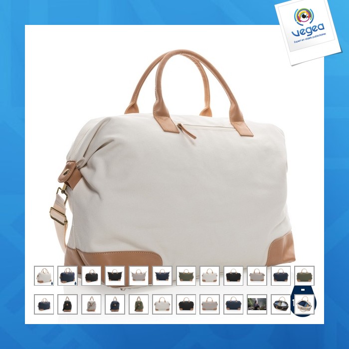 Bolsa de fin de semana de promoción de lona reciclada