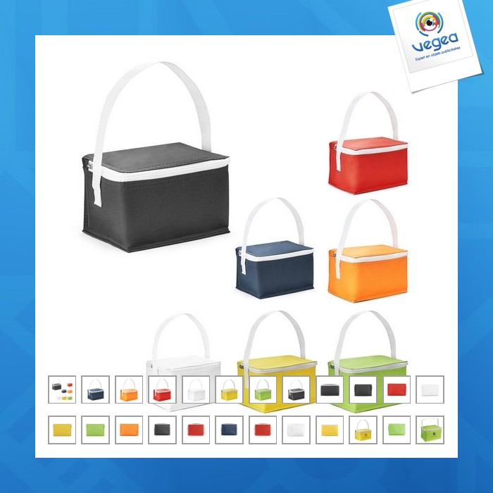 Bolsa de frío personalizable 6 latas en 600d