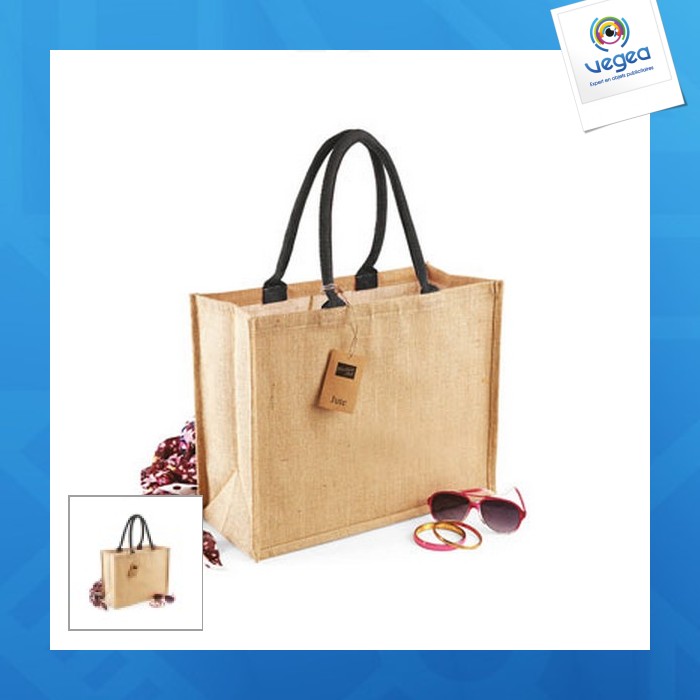 Bolsa de la compra clásica de yute