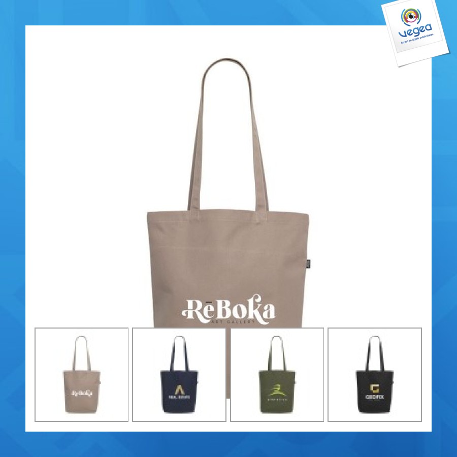 Bolsa de lona reciclada color