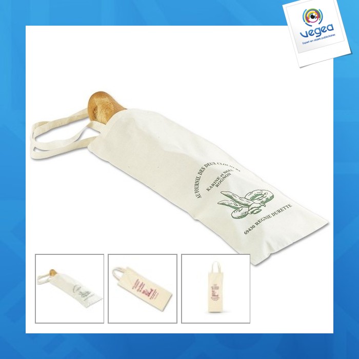 Bolsa de pan de promoción de algodón con asas