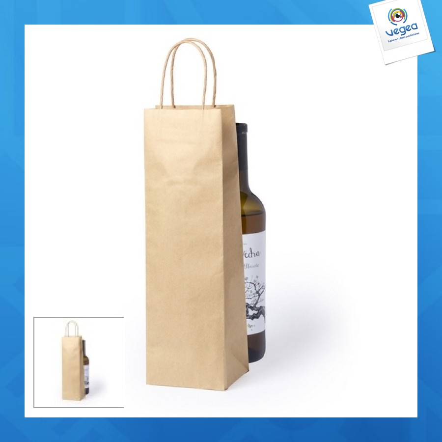 Bolsa de papel para 1 botella