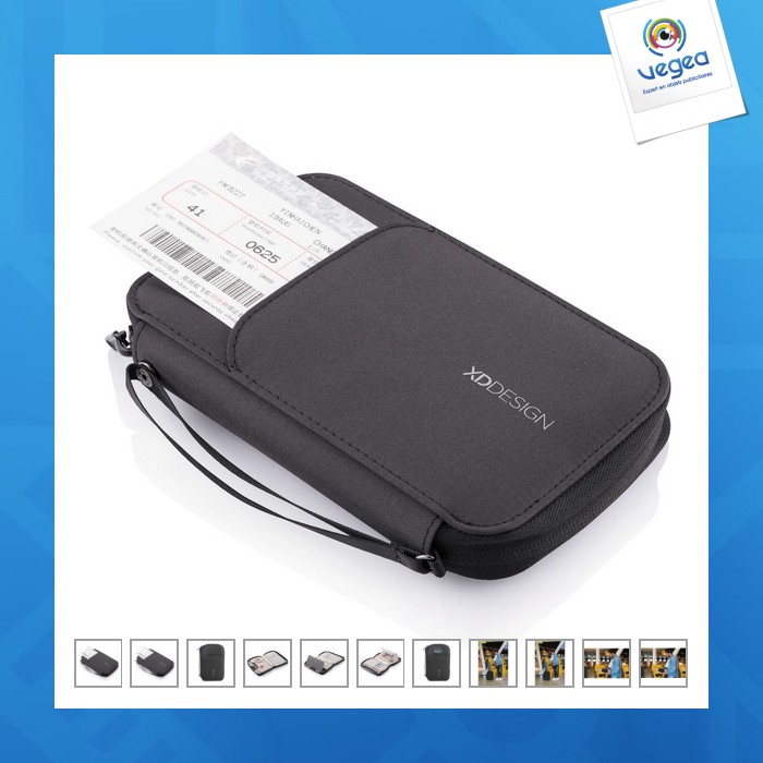 Bolsa de viaje reciclada y resistente a la rfid