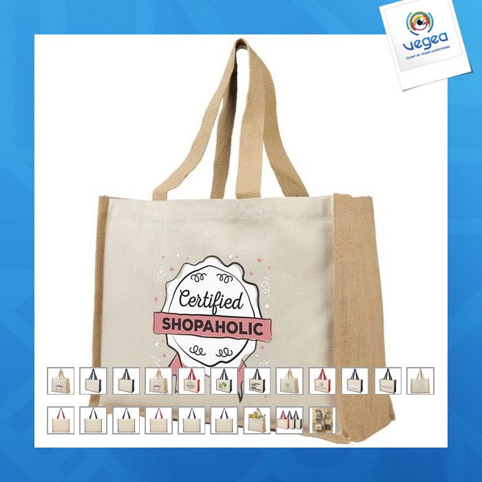 Bolsa gruesa con paredes de arpillera