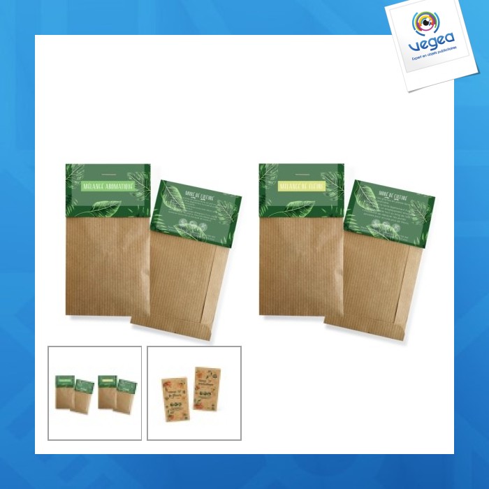 Bolsa kraft estándar para semillas de promoción