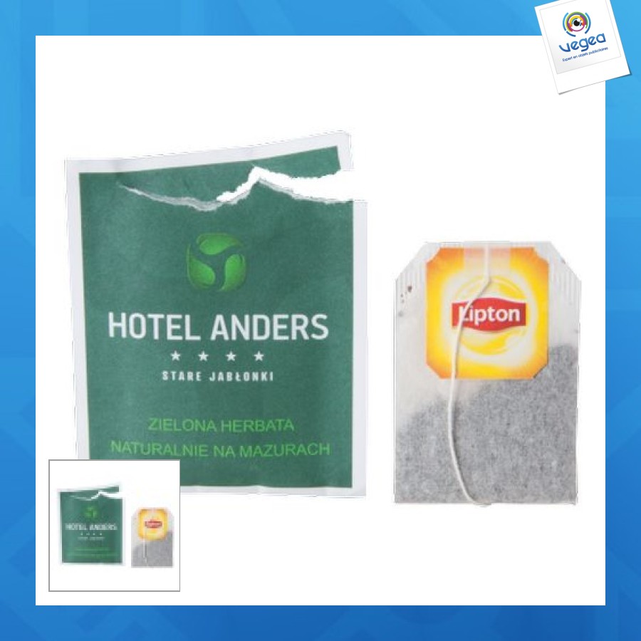 Bolsitas de té lipton en sobres de papel