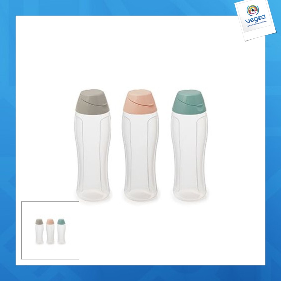 Botella transparente con tapa 75cl