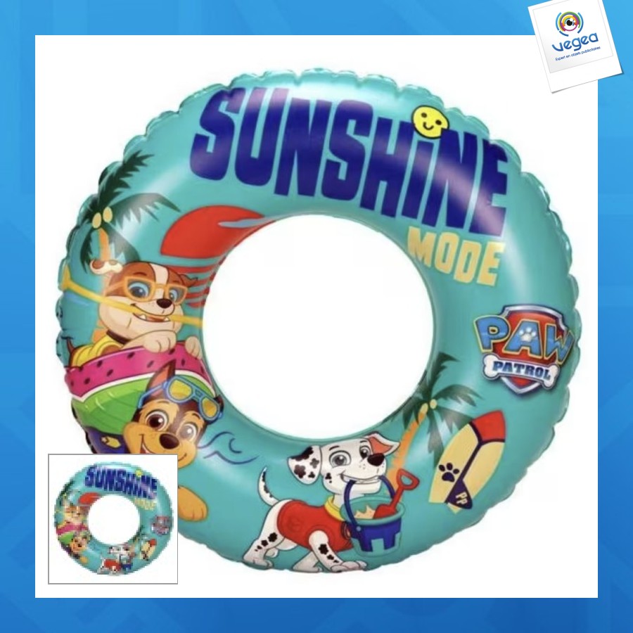 Bouée de natation paw patrol sunshine mode 51cm