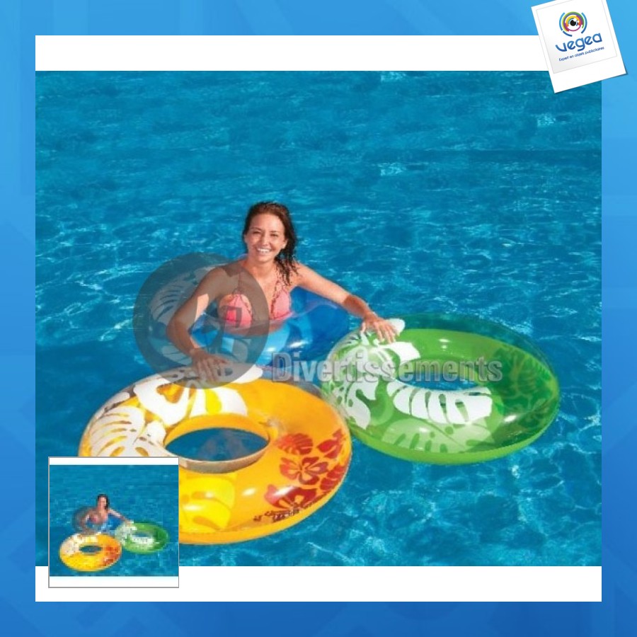 Bouée gonflable personalizable aloha mix 91cm