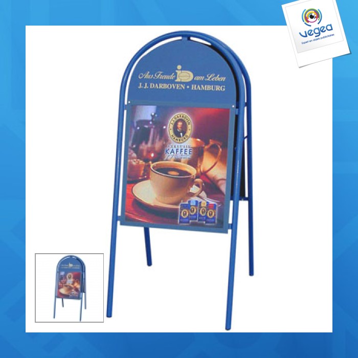 Caballete de promoción de pizarra