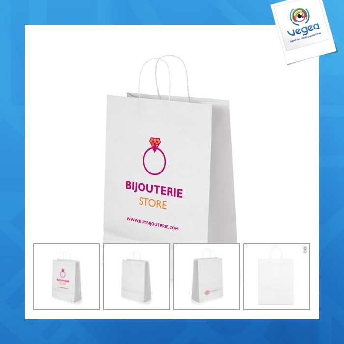 Cabazón bolsa de papel de promoción kraft
