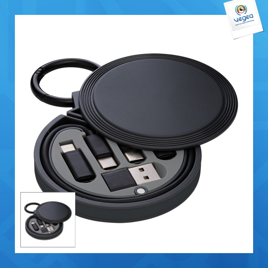 Cable de carga personalizable 6 en 1 reeves-convertics