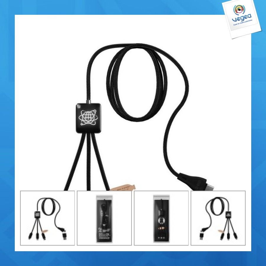 Cable de promoción de transferencia de datos largo 5 en 1 con 3 años de garantía