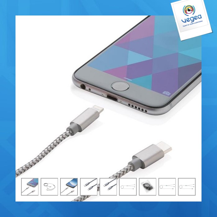 Cable de promoción trenzado 3 en 1