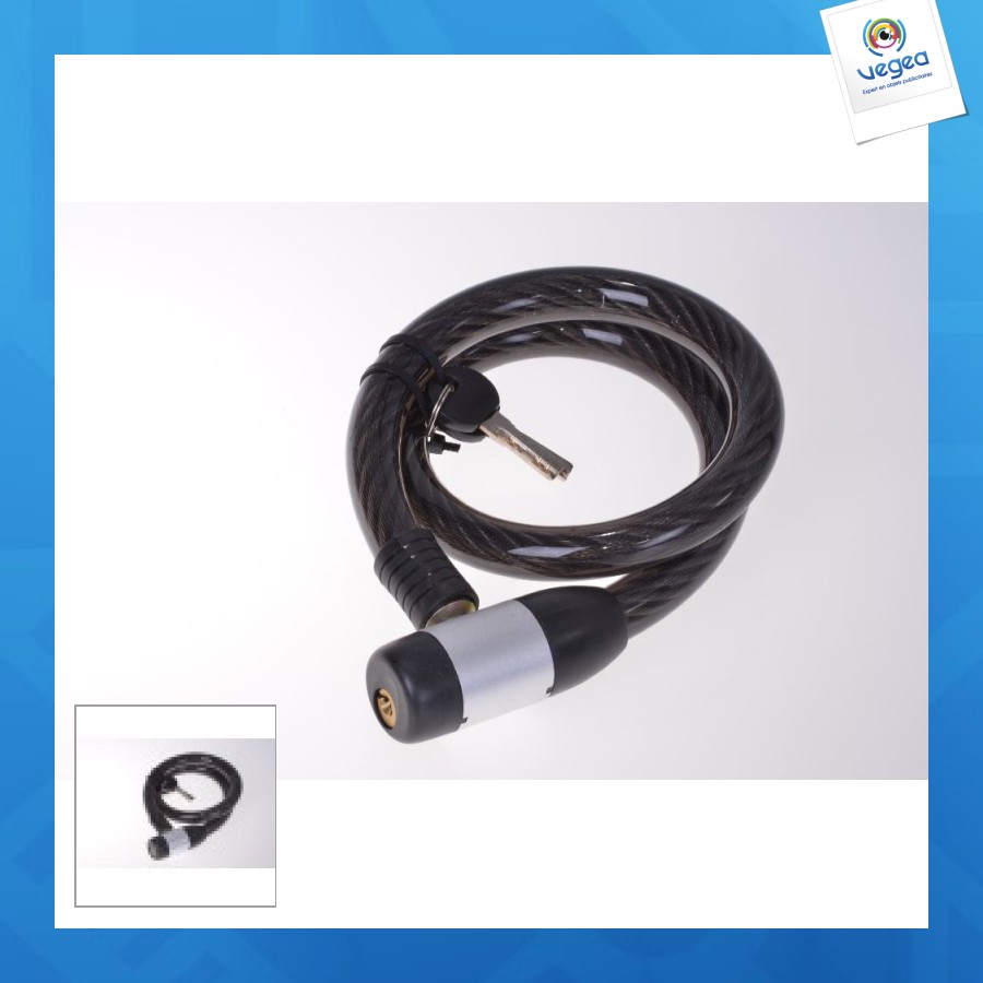 Câble en acier spiralkabelschloss, 80/18