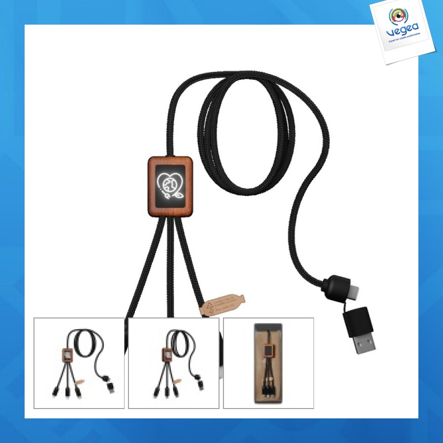Cable personalizable largo 5 en 1 eco